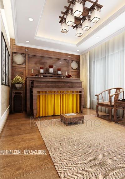  Thi công nội thất phòng thờ biệt thự Quảng Ninh - Mẫu 25